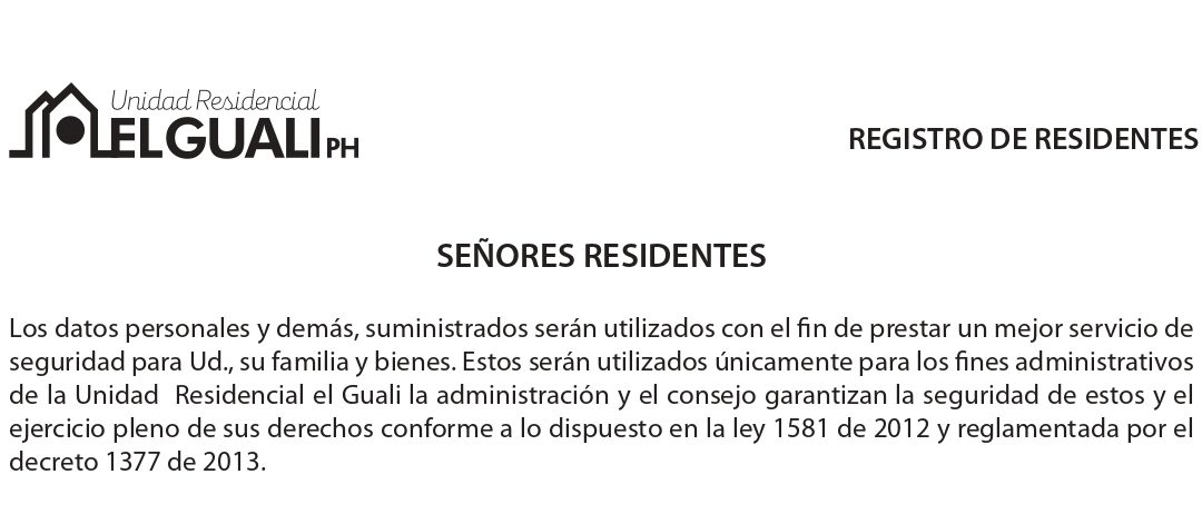 Circular de actualización de datos