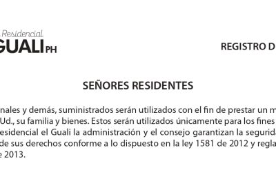 Circular de actualización de datos